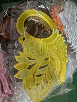 Collier en maille brodé en polyester soluble dans l'eau, dentelle décorative, corsage de col, applique pour vêtement, robe, jupe, faux col