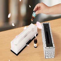 Diffuseur d'arômes à flamme améliorée, humidificateur à impulsion à brume froide, anti-fumée, anti-poussière, capacité 2L, silencieux, avec minuterie automatique, pour la maison, en plastique