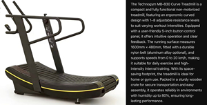 جهاز مشي كهربائي تجاري MB-830، سرعة 20-25 كم/ساعة، انحدار تلقائي، شاشة LED، حزام عريض 50 سم فأكثر - Product Image 6