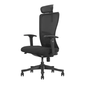 Kursi Kantor Eksekutif dapat diatur, kursi putar Highback Mesh dengan fitur ergonomis furnitur komputer Staf