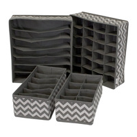 Vente en gros pliable Table de cuisine placard armoire soutien-gorge chaussettes sous-vêtements organisateur boîte de rangement tiroir séparateurs
