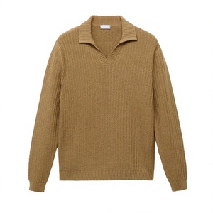 Pull en molleton tricoté à col rond, coupe classique, motif dessin animé, décontracté, pour homme, blanc, anti-plis, laine grossière 400g - Product Image 2