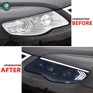 YU GUANG pour Volkswagen VW <span class=keywords><strong>Touareg</strong></span> <span class=keywords><strong>2008</strong></span> phare 2009 2010 mise à niveau de la lumière avant phare LED accessoires de voiture assemblage de lampes frontales - Product Image 3