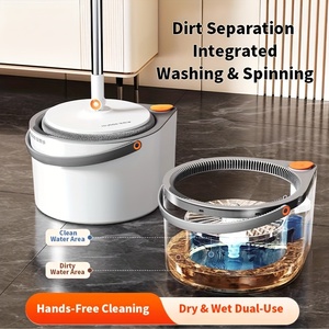 54.81 Inch Kính Thiên Văn Có Thể Điều Chỉnh Xử Lý Xoay Lau Xô Bộ, Với 3-Trong-1 Lau Đầu Và 6 Dày Có Thể Giặt Tái Sử Dụng Lau Miếng Đệm - Product Image 6