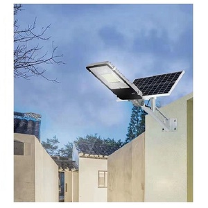 Lampadaire Solaire LED Haute Puissance TRISTAR 500W, Conception en Aluminium à Corps Séparé, 8 Têtes, Certifié IP65 pour Parcs Thème, Garantie 2 Ans - Product Image 1