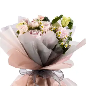 Toptan yeni malzeme parlayan özel hediye sarma çiçek ambalaj kağıdı