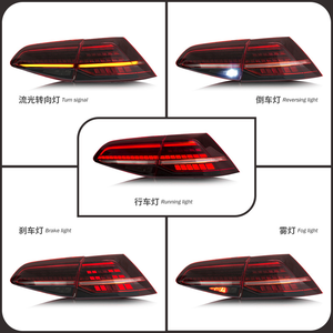 LED Tail Lamp for VW Golf 7 Clear Lens New Retrofit Upgrade Daytime Running <b>Lights</b> 6000K 6000 Lumens Plug & Play 2014-2020 - Product Image 2