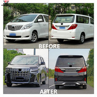 Alphard 11-14 à 18-24 Kit de carrosserie avec grille de pare-chocs avant et arrière Articles en état neuf avec clips pour Alphard 30 40