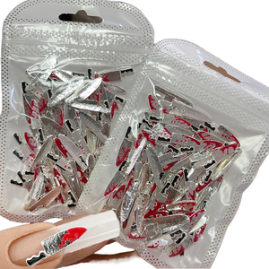 Bahan Aloi termasuk alat pemotong logam, Set Aksesori kuku 3D Halloween (10 buah/PAK) - Product Image 1