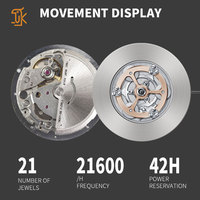 Montre mécanique avec logo de marque personnalisé de l'usine ODM OEM avec rotation télescopique automatique de la conception de l'orbite planétaire de l'heure d'errance