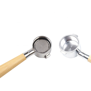 Porte-filtre sans fond personnalisable en acier inoxydable 51 mm à 2 oreilles pour <span class=keywords><strong>Delonghi</strong></span> ECO310/311 ECO35.31, accessoire pour café expresso - Product Image 3
