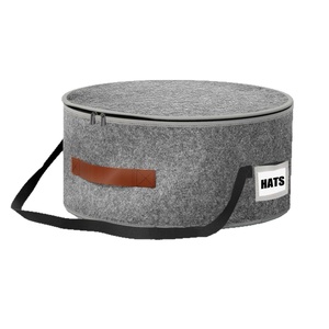 Cross-border <b>Hat</b> Storage <b>Box</b> Large-capacity Long-handled Zippered Foldable Travel <b>Hat</b> case Dustproof Modern Simple - Product Image 5