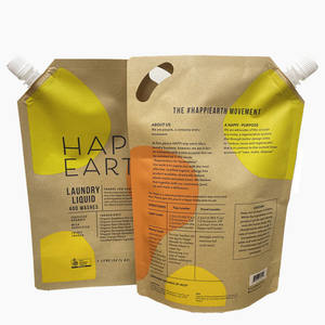 Yeni varış sıvı köşe emzik kese şarap ambalaj çantası plastik Kraft kağıt alüminyum folyo geri dönüşüm özel emzik kese - Product Image 1