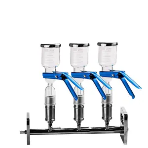 3/6 branches Stainless Steel Manifolds Vacuum Filtration System 300ml Glass Filtration