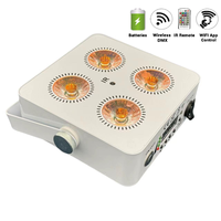 10 pièces DMX Par peut DJ Uplight Wifi APP sans fil Rechargeable 4x18w RGBWA + UV mariage LED Par lumière avec étui