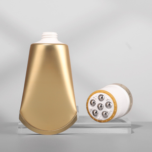 Tube en plastique vide de 100 g avec finition dorée de qualité supérieure et design personnalisable, avec rouleau de massage à 5 billes, emballage cosmétique - Product Image 5