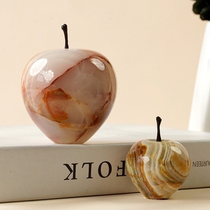 Sculpture en cristal de <span class=keywords><strong>pomme</strong></span> de jade afghan naturel fait à la main artisanat en pierre de cristal pour Noël ornement en cristal de <span class=keywords><strong>pomme</strong></span> polie - Product Image 3