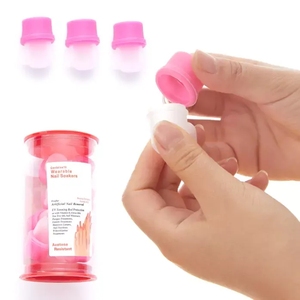 Lot de 10 capuchons réutilisables pour retirer le vernis à ongles en gel – Outil de manucure pour dissoudre le vernis acrylique - Product Image 2