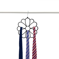 Cintre de rangement en velours en forme de fleur pour cravates, foulards, hijabs et châles – Vente en gros usine