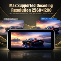 Autoradio Android BQCC 12,3 pouces avec Carplay, écran partagé, lecteur multimédia pour tableau de bord, pour Mercedes Benz Classe C GLC 2015-2018 NTG5.0