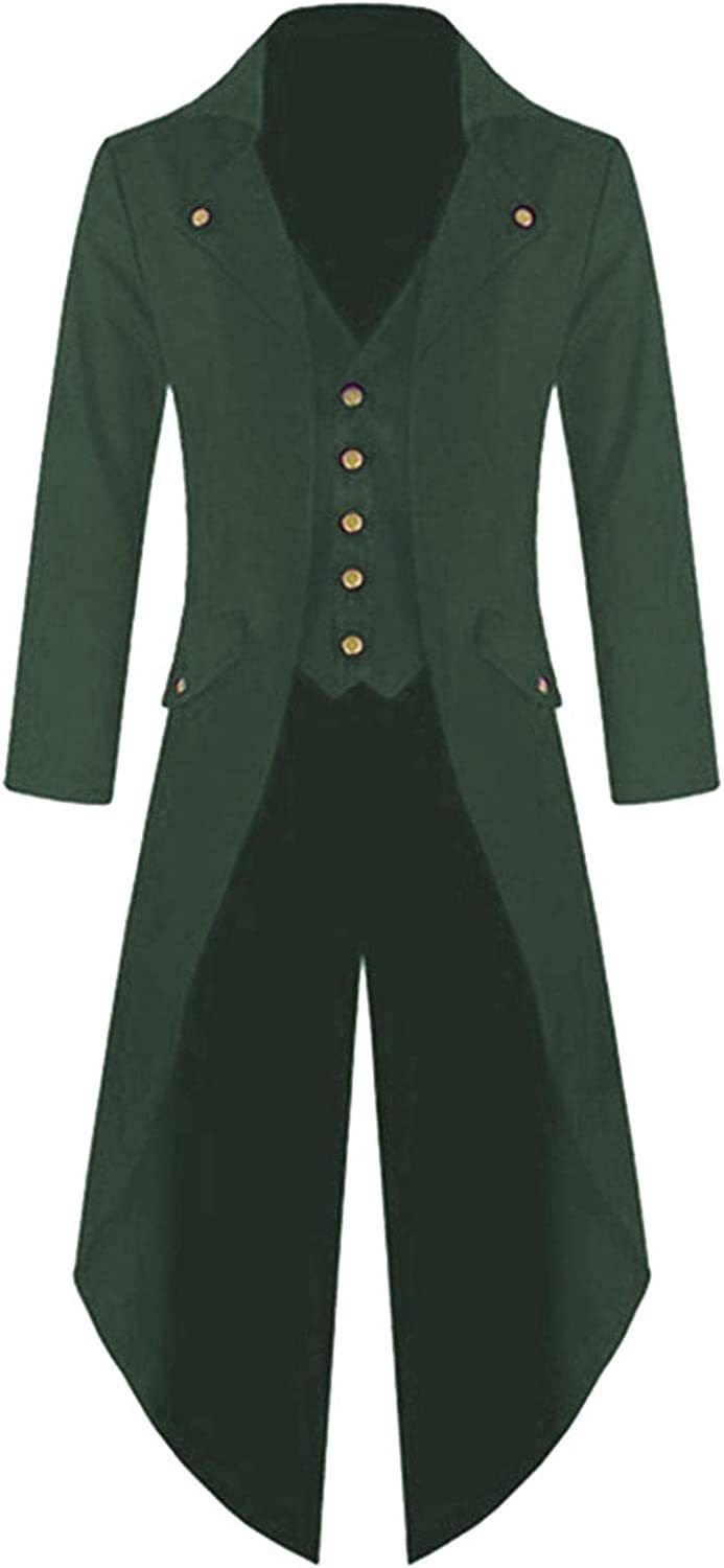 Giacca Medievale Steampunk Uomo – Stile Vittoriano Vampiro Pirata, Costume Da Collezione