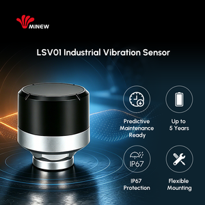 เซ็นเซอร์วัดการสั่นสะเทือนอุตสาหกรรม LSV01 ระดับการป้องกัน IP67 เซ็นเซอร์สำหรับการบำรุงรักษาแบบคาดการณ์ ติดตั้งได้อย่างยืดหยุ่นเพื่อการตรวจสอบอุปกรณ์ - Product Image 1