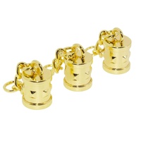 Perles à sertir en métal avec gland, embouts et fermoirs pour la fabrication de sacs, colliers et accessoires de bijoux faits main, personnalisables