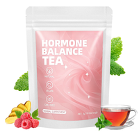 Té de Hierbas para el Equilibrio Hormonal para Mujeres, Bolsitas de Té con Hierbas como Menta, Hoja de Frambuesa Roja, Jengibre y Hoja de Ortiga