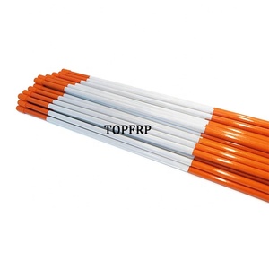 5/16 Inch Fiberglass Snow Stakes with Reflective Tape, Walkway Stakes - Product Image 1