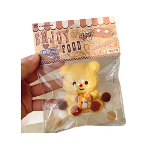 Jouet <span class=keywords><strong>à</strong></span> presser en silicone souple et crémeux en forme d'ours, amusant, sensoriel, anti-stress, relaxant, unisexe - Product Image 6