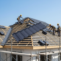 Tuiles de toiture en métal revêtues de pierres colorées de haute qualité, prix de gros bas pour la construction en Afrique