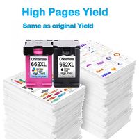 Chinamate OEM 662XL Cartridge IJ Inkjet-kompatibel dengan pewarna model HP untuk Chip cerdas terbaru hasil yang sama seperti ukuran XL asli