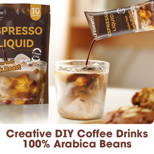 LIFEWORTH Café liquide expresso au chocolat noir en une seule fois, 0 sucre, 0 gras, boissons créatives au café DIY, 100% Arabica, emballage portable - Product Image 5