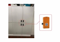 Casier en plastique noir avec Bluetooth, application mobile intelligente et déverrouillage par code QR pour armoires à humidité de -20 à 60 % et de 20 à 90 %