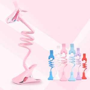 Supporto per telefono <span class=keywords><strong>cellulare</strong></span> con clip da 3.5-6.7 pollici con staffa pigra per letto da tavolo universale - Product Image 4