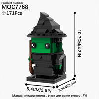 Kits de Ladrillos MOC Creatividad Cinematográfica Contenedor DIY Juguetes de Construcción de Ladrillos para Niños MOC7768
