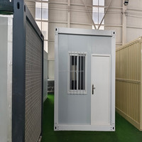 Maisons modulaires préfabriquées de luxe de 20 pieds Tente de conteneur plat préfabriquée Maison mobile Bureau à double porte Bâtiments faciles à utiliser en magasin