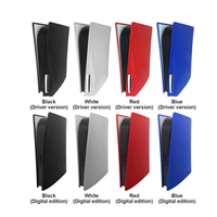 Noir Façade Couverture Pour PS 5 Gaming Console De Protection Cas Pour PS5 Contrôleur Anti-scratch Shell Panneau pour PS5 Joystick
