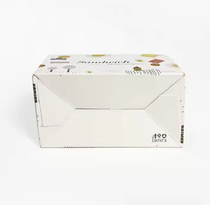 Scatola di imballaggio personalizzata Mini hamburger per la colazione <span class=keywords><strong>e</strong></span> il Catering con carta stampata Sandwich a goccia con cialde in rilievo per Sushi Design - Product Image 2