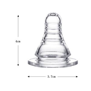 Venta al por mayor 6,5g Anti-colic cuello estándar bebé de silicona tetina botella bebés alimentación pezón - Product Image 3