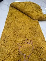 Tissu en dentelle guipure/cupion/cordon 100 % polyester de haute qualité, écologique, pour robes de mariée et décorations de fête - Vente directe d'usine