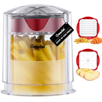 Veilige En Gemakkelijk Te Reinigen Multifunctionele Handmatige Voedselhakselaar Plastic Fruitgroentesnijder En Snijder