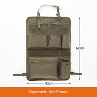 Sac de rangement tactique imperméable et personnalisable pour dossier de siège de voiture, idéal pour le camping et les accessoires de véhicule transfrontaliers