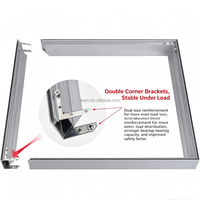 Boîte à lumière LED mince personnalisable et dimmable pour atelier de réparation automobile 4S, lampe de plafond étanche surdimensionnée à film souple pour ateliers