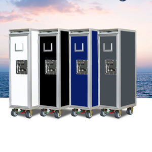 Chariot atlas taille réelle demi-taille logo personnalisé équipement de service aviation à bord chariot de restauration et de boissons - Product Image 4