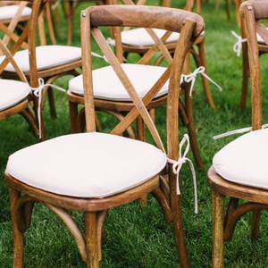 Silla de Banquete de Madera con Respaldo Cruzado, Estilo Clásico de Granja, Económica y Duradera <span class=keywords><strong>para</strong></span> Catering y Hoteles - Product Image 1
