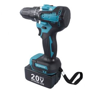 Taladro percutor eléctrico sin escobillas 3 en 1 de 21 V, taladro percutor inalámbrico, destornillador eléctrico para batería de litio, herramientas eléctricas domésticas para bricolaje - Product Image 1