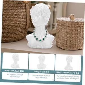 Promotion : Présentoir de Luxe pour Bijoux de Fille, Mannequins en Résine Dorée et Noire pour Boucles d'Oreilles et Colliers - Product Image 4