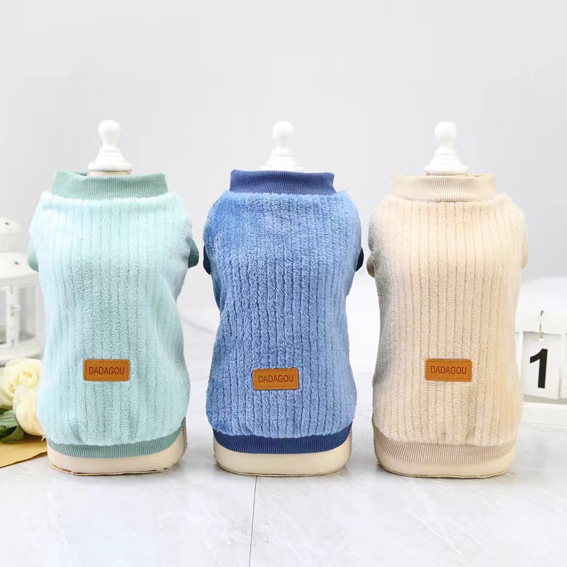 Comfortable Clothes Warm Fleece Dog Outfit Winter Apparel For Pet Dog