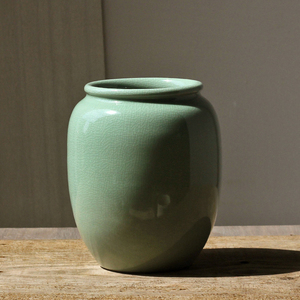 Vaso di porcellana verde Set unico <span class=keywords><strong>moderno</strong></span> <span class=keywords><strong>arredamento</strong></span> da tavolo per la casa matrimonio <span class=keywords><strong>rustico</strong></span> nordico di lusso minimalista in stile - Product Image 6